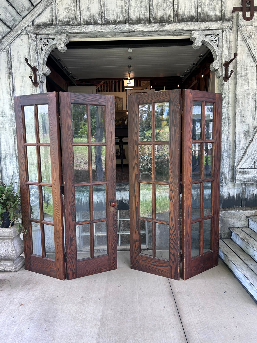 Beautiful Antique Wavy Glass Bifold Doors (for 8ft opening)