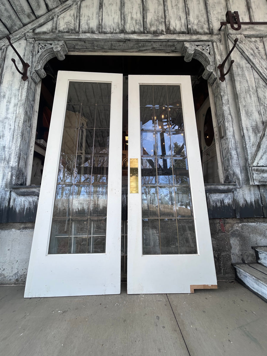 Gorgeous 18 Lite Beveld Glass French Doors (8ft Tall)
