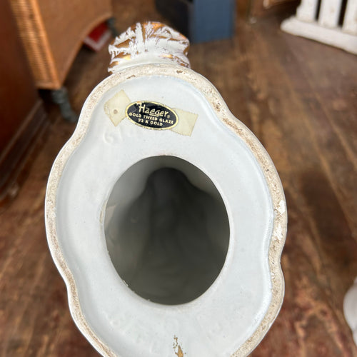 Vintage Haeger Ceramic Horse Head 22K Gold Glaze
