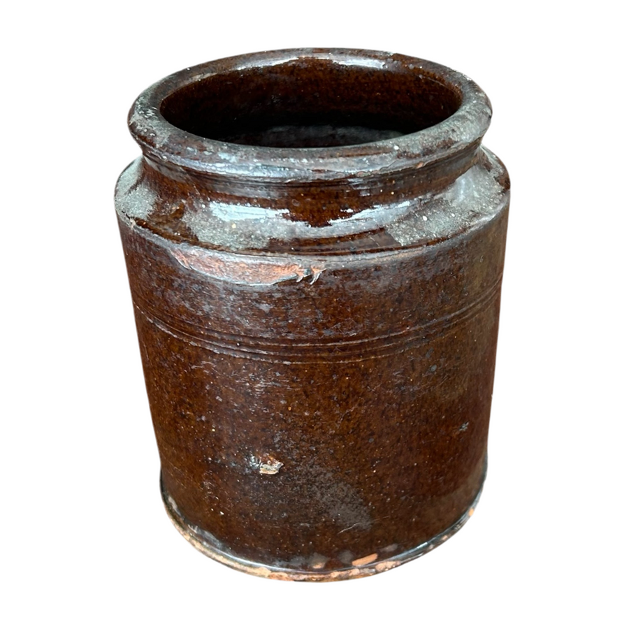 Antique Brown Salt Glazed Stoneware