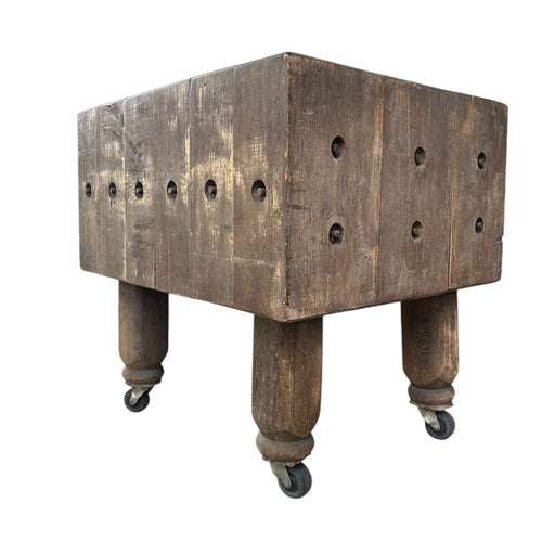 Antique Butcher Block Table
