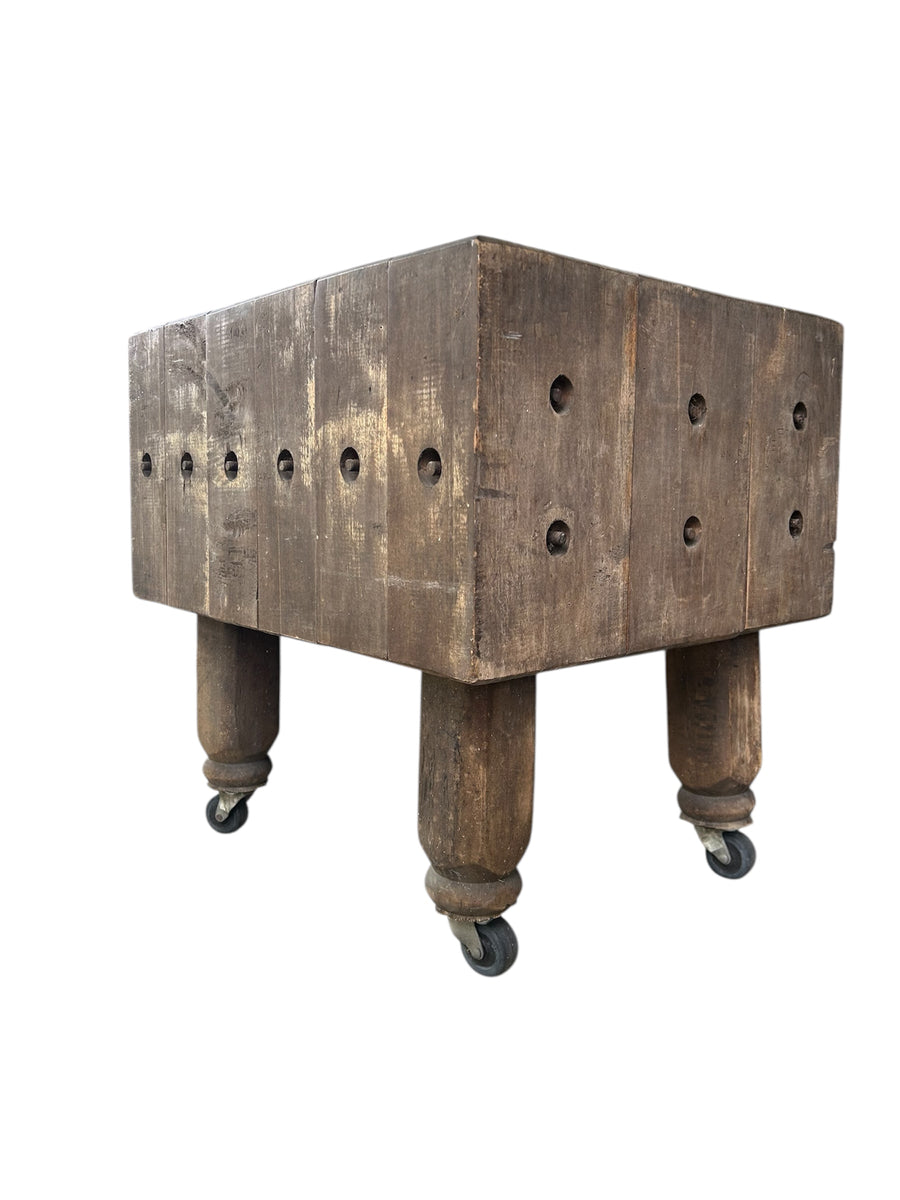 Antique Butcher Block Table