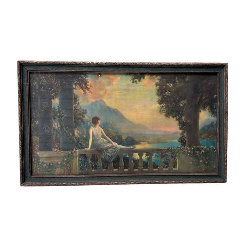 Vintage “Sunset Dreams” Framed Print