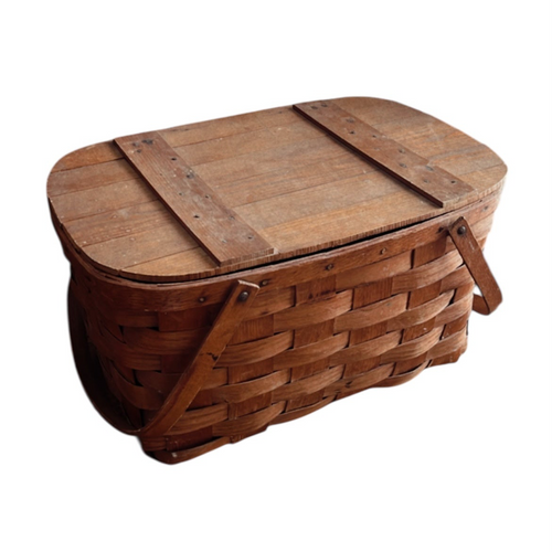 Vintage Wicker Picnic Basket