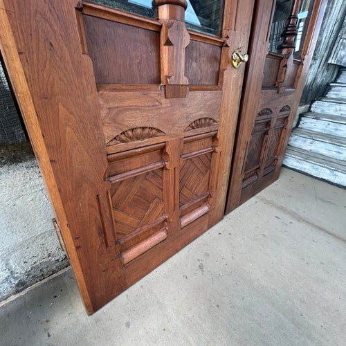 Custom Made Black Walnut Entry Doors
