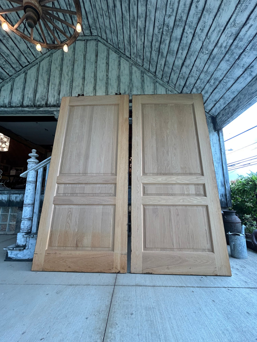 Custom Solid White Oak Raised Panel Doors