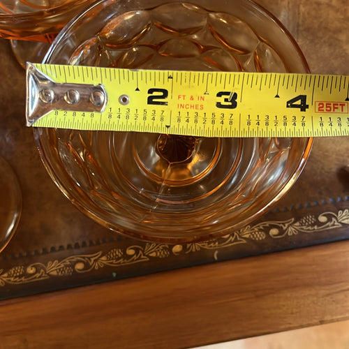 Vintage Amber Dessert Cups