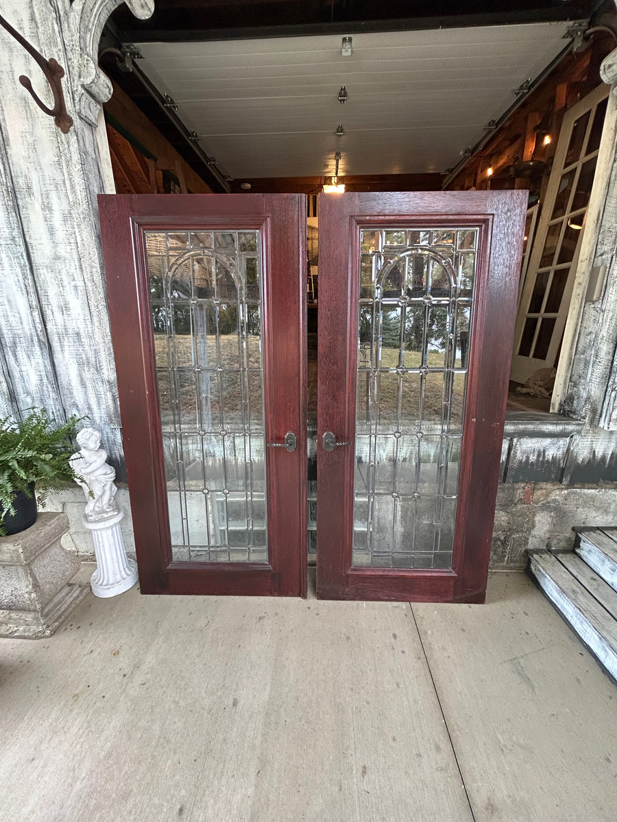 Solid Wood Mahogany Full View Doors