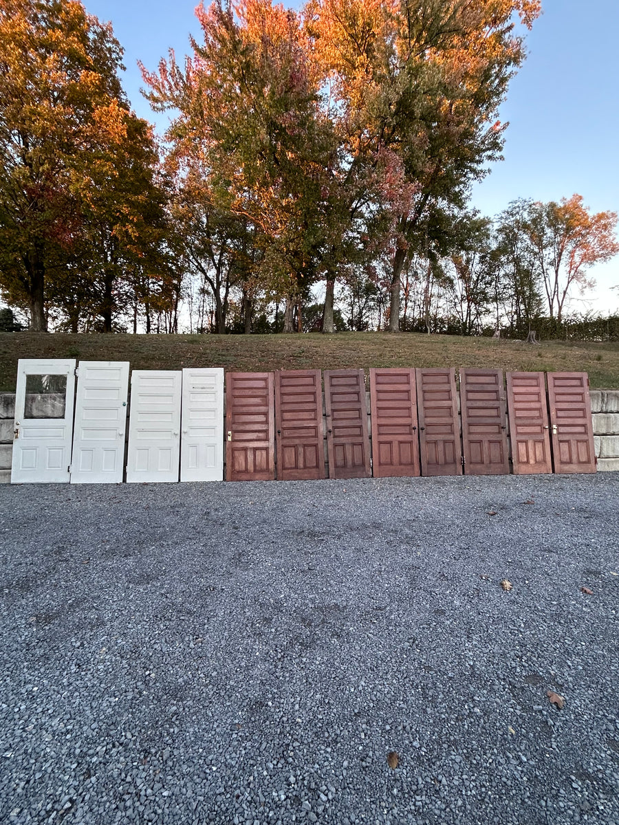 Antique Solid Wood Raised Panel Doors