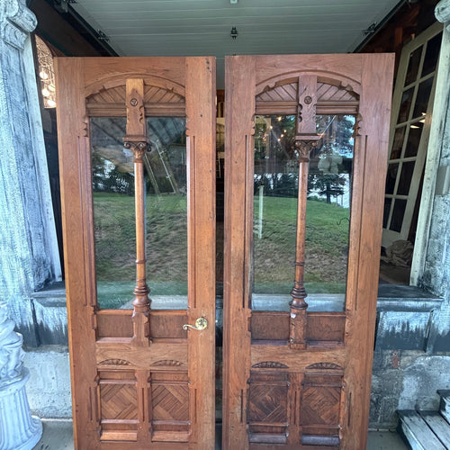 Custom Made Black Walnut Entry Doors