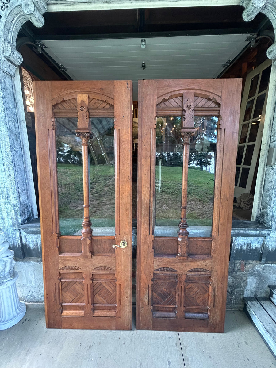 Custom Made Black Walnut Entry Doors