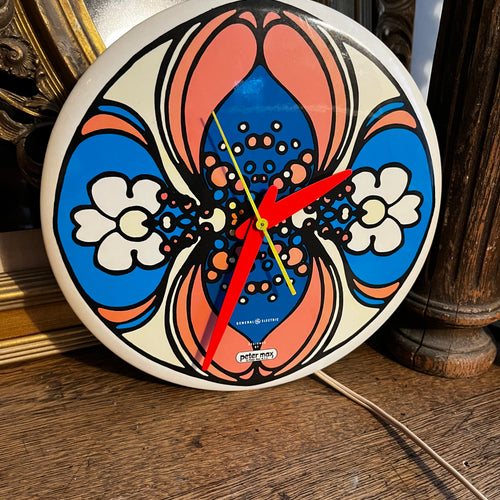 Peter Max + General Electric Daisy Wall Clock