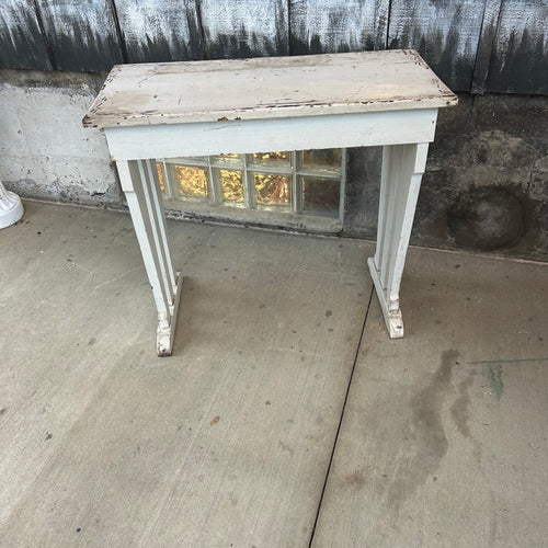 Painted White Farmhouse Style Accent Table