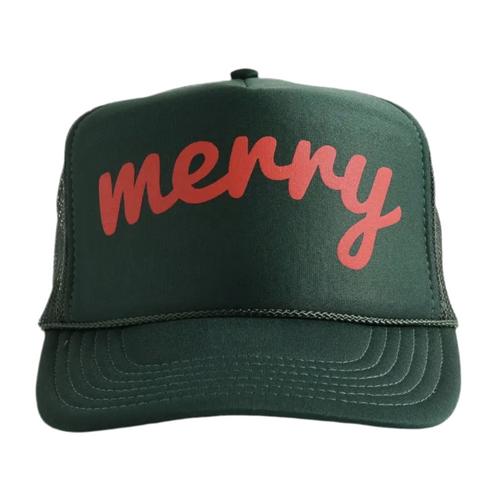 “Merry” Trucker Hat Green