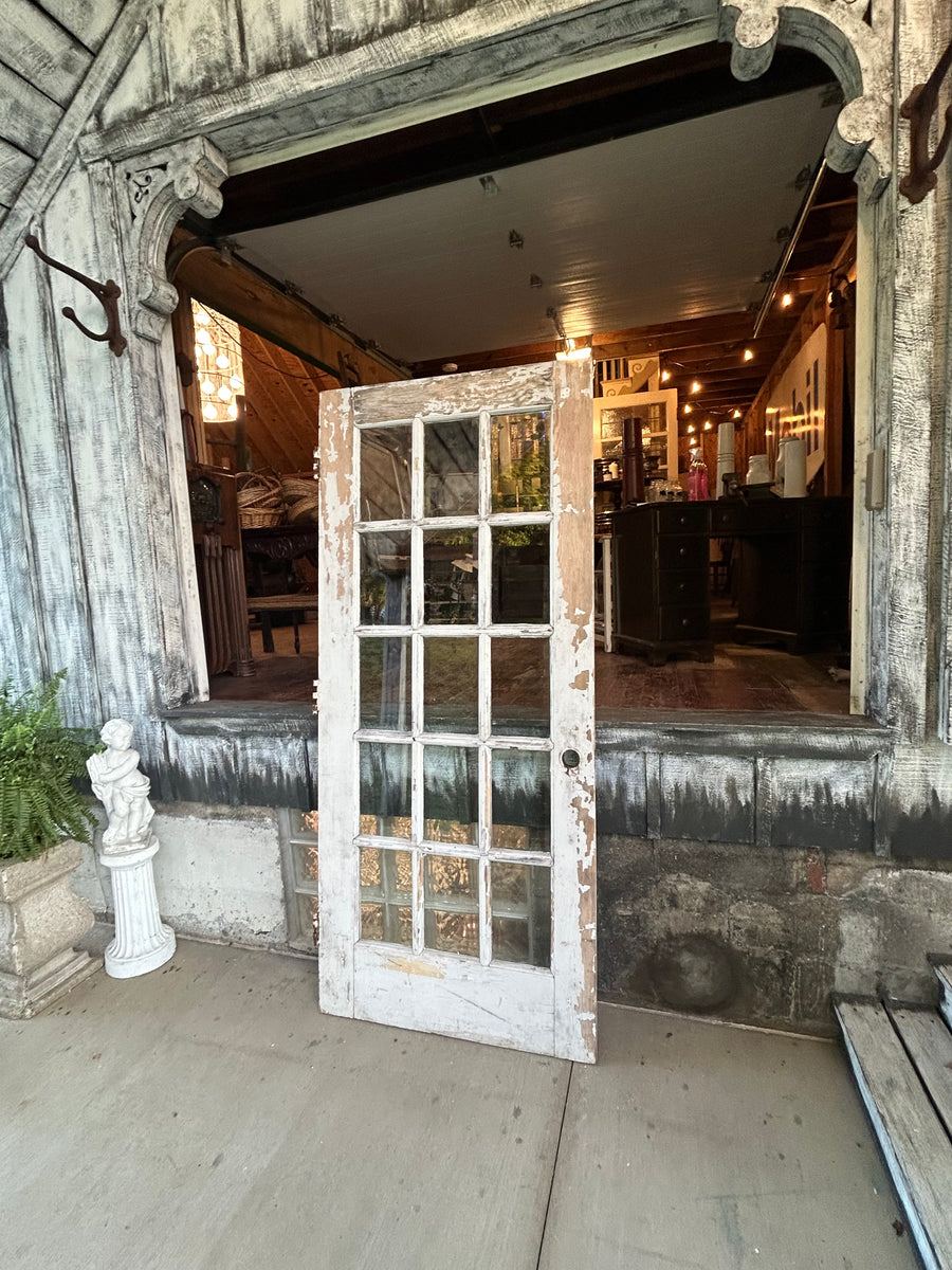 Antique Entry Door-Beveled Glass