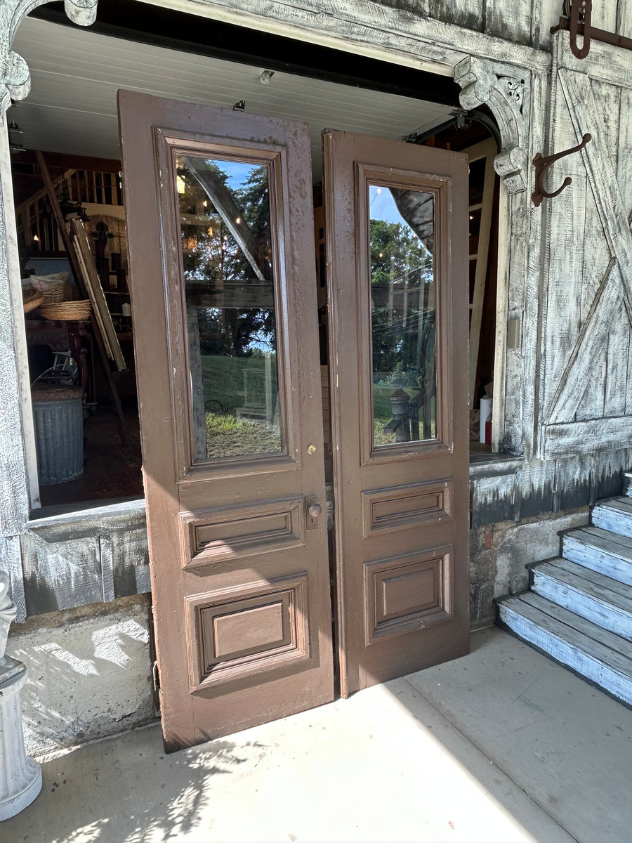 8ft Tall Antique Raised Panel Entry Doors