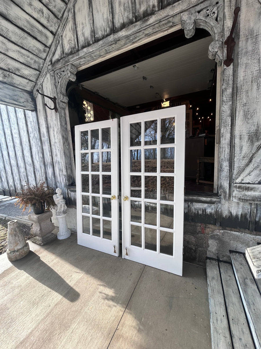 15 Lite French Doors with Double Pane Glass