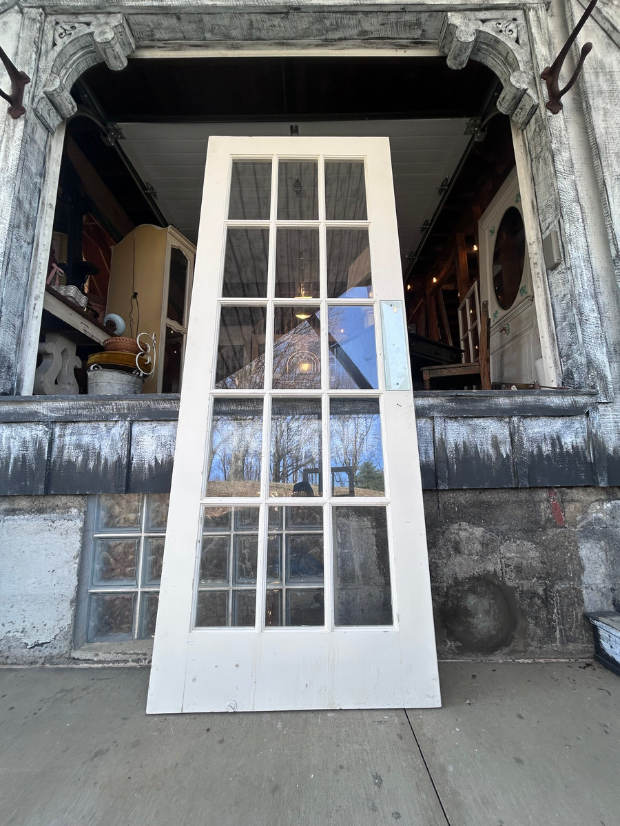 Gorgeous Antique 15 Lite Butler’s Door with Original Wavy Glass