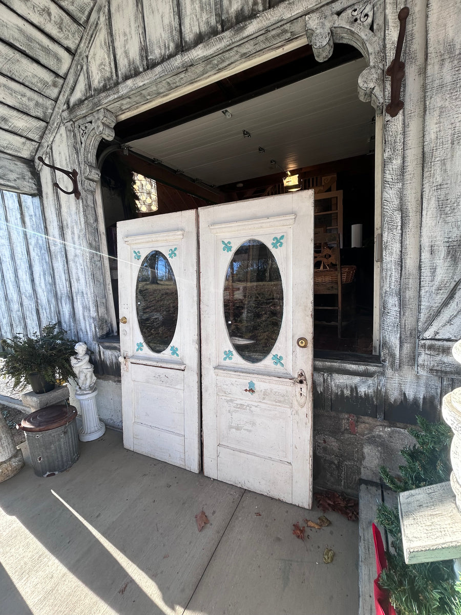 32” Antique Oval Glass Entry Doors (sold separately)