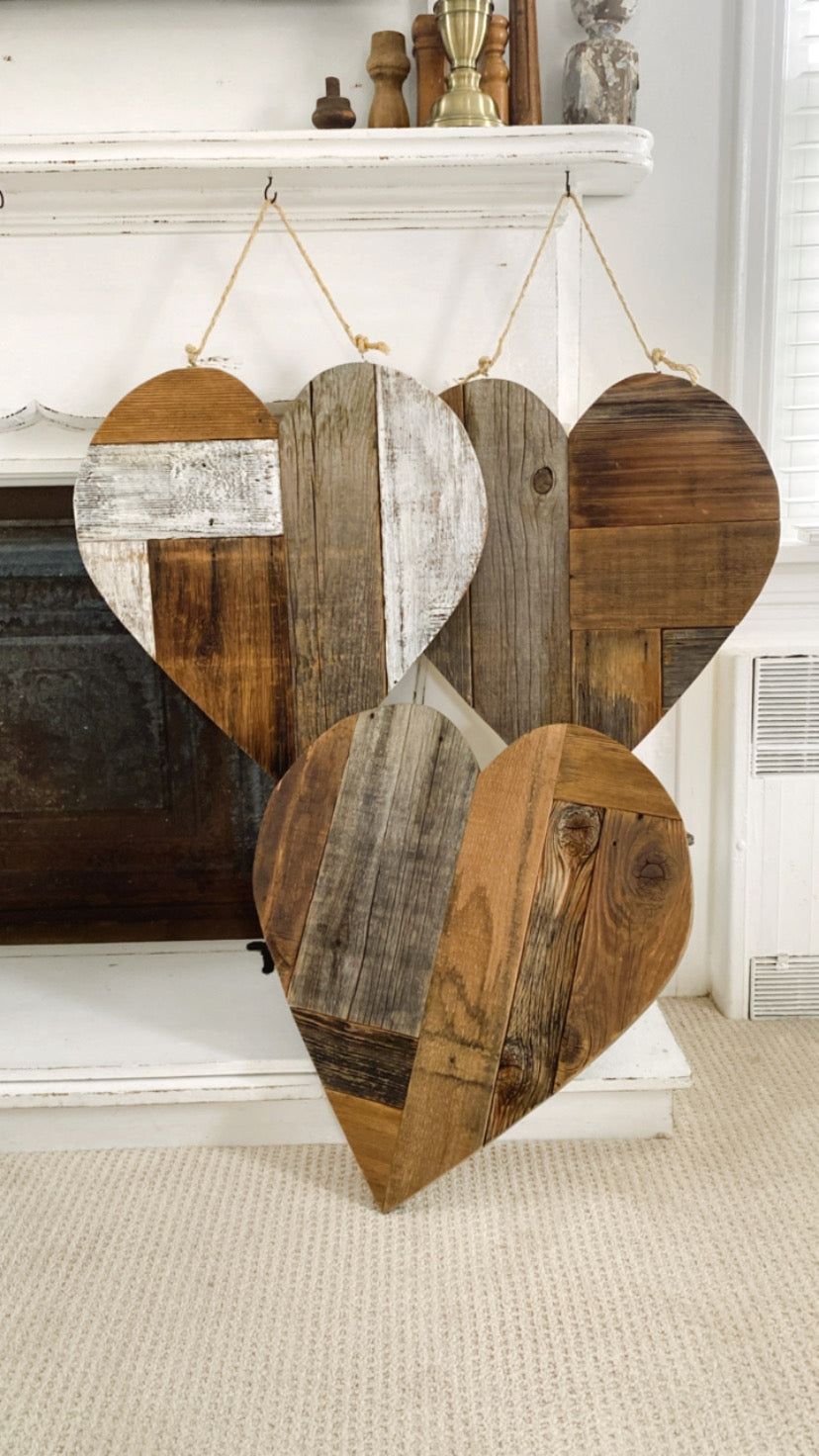 Rustic Wooden Hearts