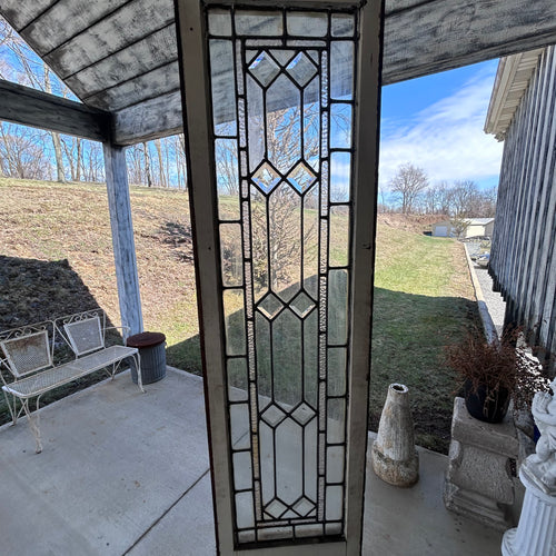 16” Antique Leaded Glass Sidelight