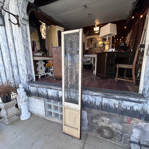 16” Antique Leaded Glass Sidelight