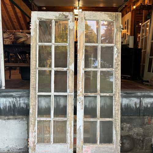 Antique French Doors (original wavy glass)