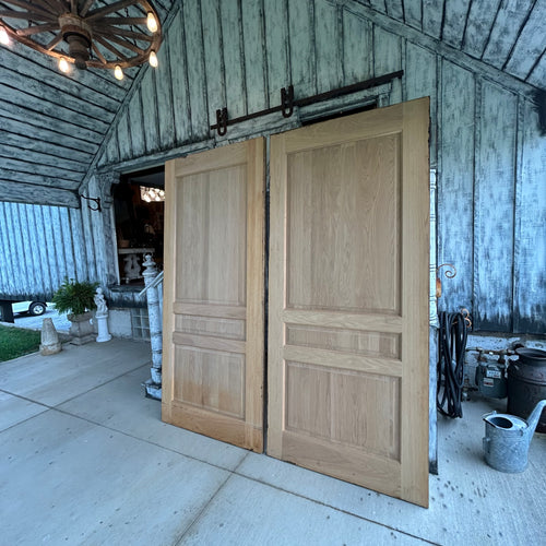 Custom Solid White Oak Raised Panel Doors