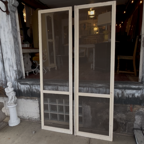 91” Tall Antique French Screen Doors