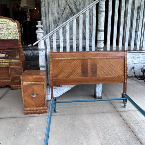 7 Piece Art Deco Waterfall Style Bedroom Set