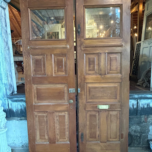 8ft Antique Oak Entry Doors
