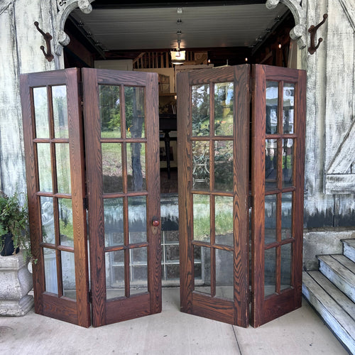Beautiful Antique Wavy Glass Bifold Doors (for 8ft opening)