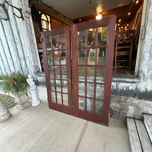 60 inch Antique 15 Lite French Doors