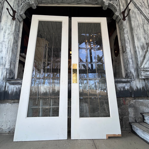 Gorgeous 18 Lite Beveld Glass French Doors (8ft Tall)