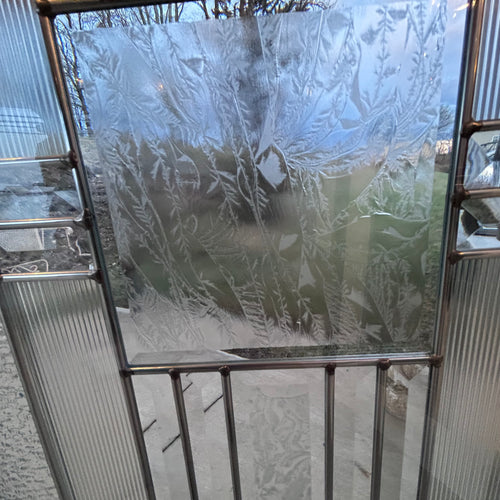 Beautiful 24” Simulated Leaded Glass Doors