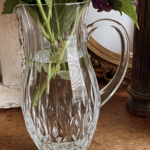 Vintage Crystal Pitcher