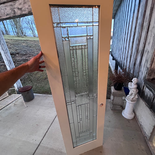 Beautiful 24” Simulated Leaded Glass Doors