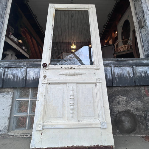 Antique Wavy Glass Entry Door