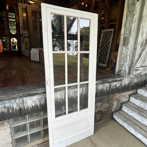 Vintage 9 Lite Wooden Storm Door