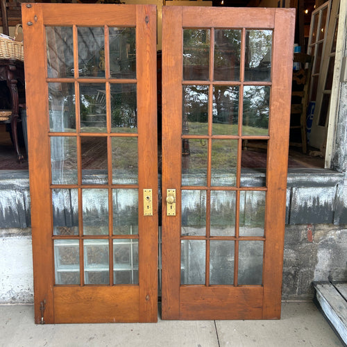Antique French Doors w/Wavy Glass