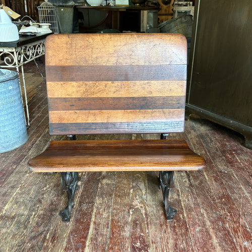 Antique Folding Childrens Bench