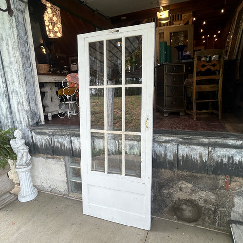 Vintage 9 Lite Wooden Storm Door