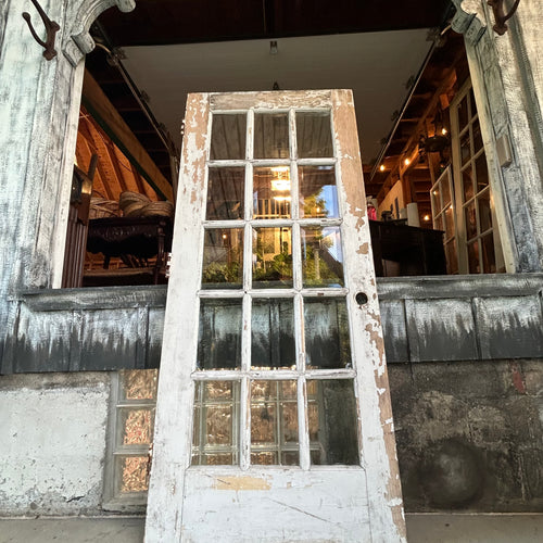 Antique Entry Door-Beveled Glass