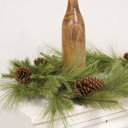 Woodland Mixed Pine Garland w/Pinecones, 6ft