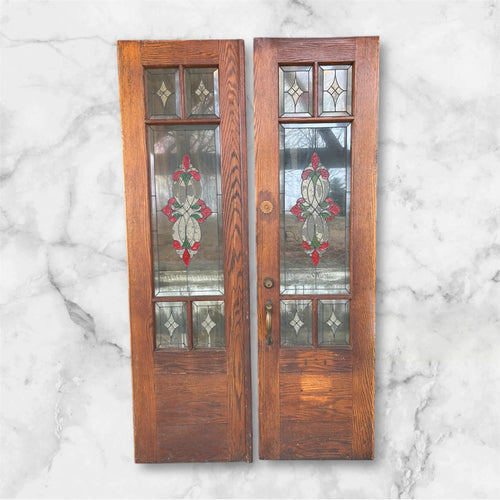 Antique Oak French Doors