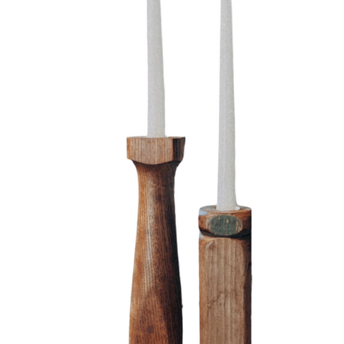 Wooden Candlestick Holders