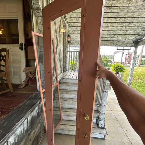 32” Antique Entry Door with Storm Door