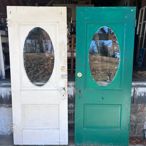 32” Antique Oval Glass Entry Doors (sold separately)