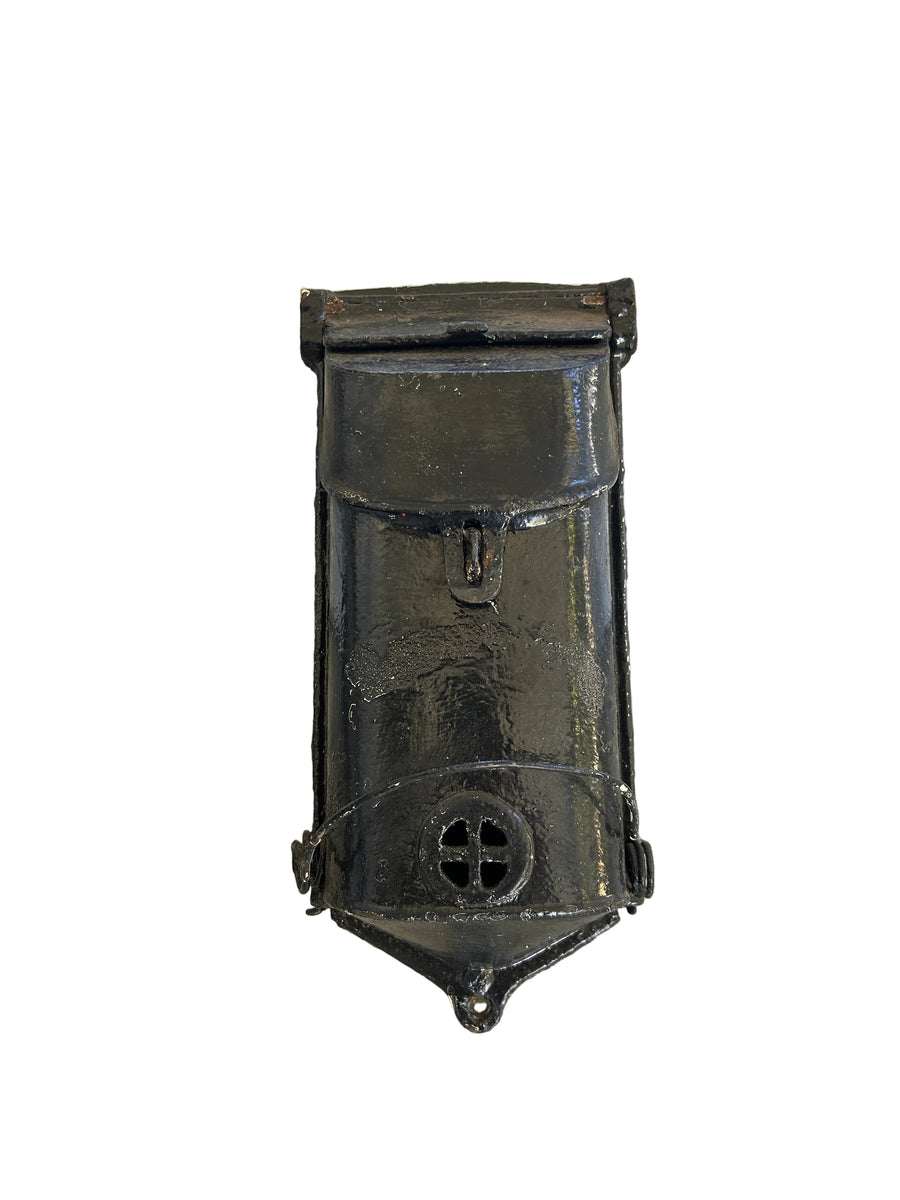 Antique Cast Iron Wall-Mounted Mailbox - Griswold-Style