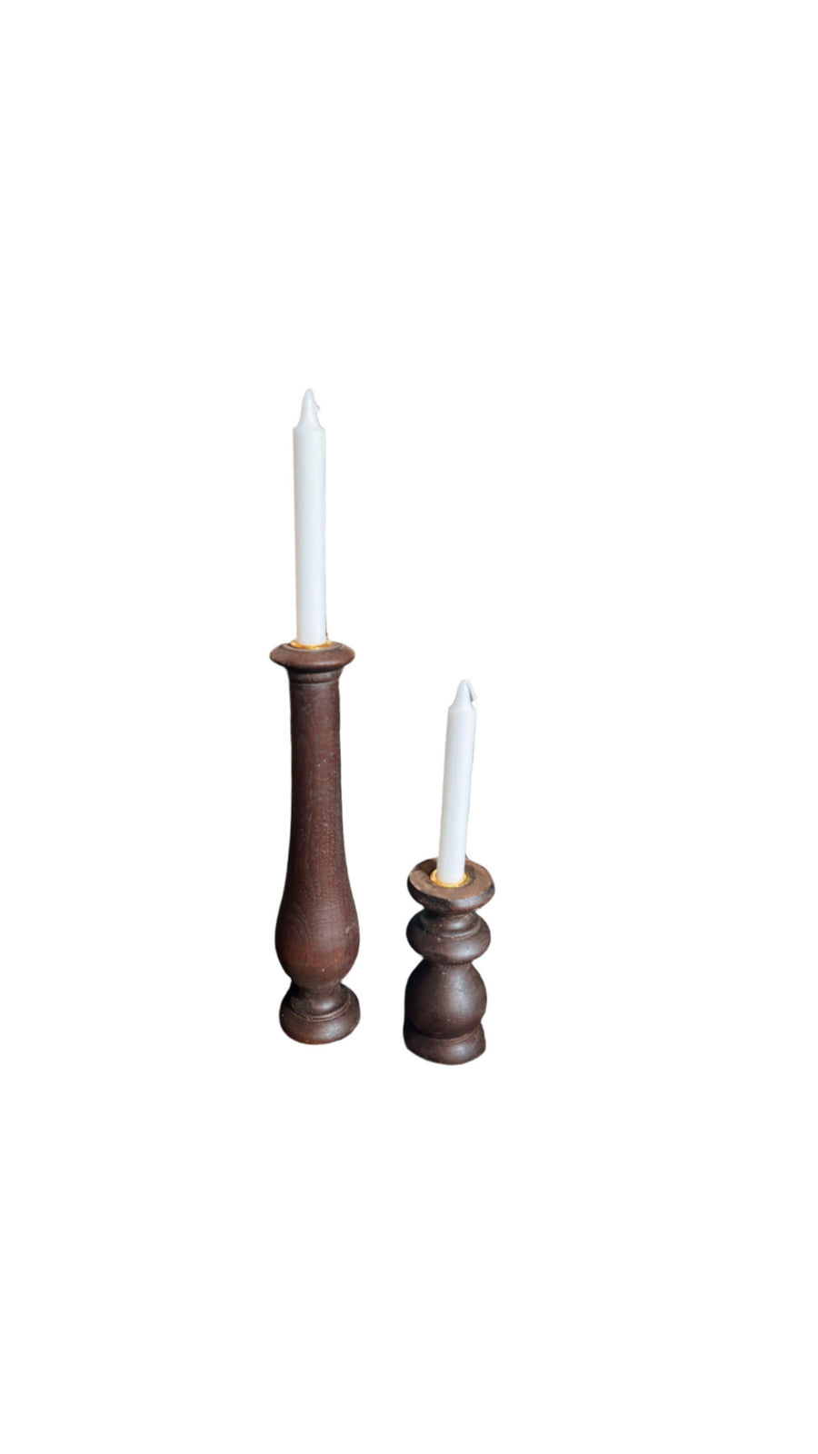 Wooden Candlestick Holders